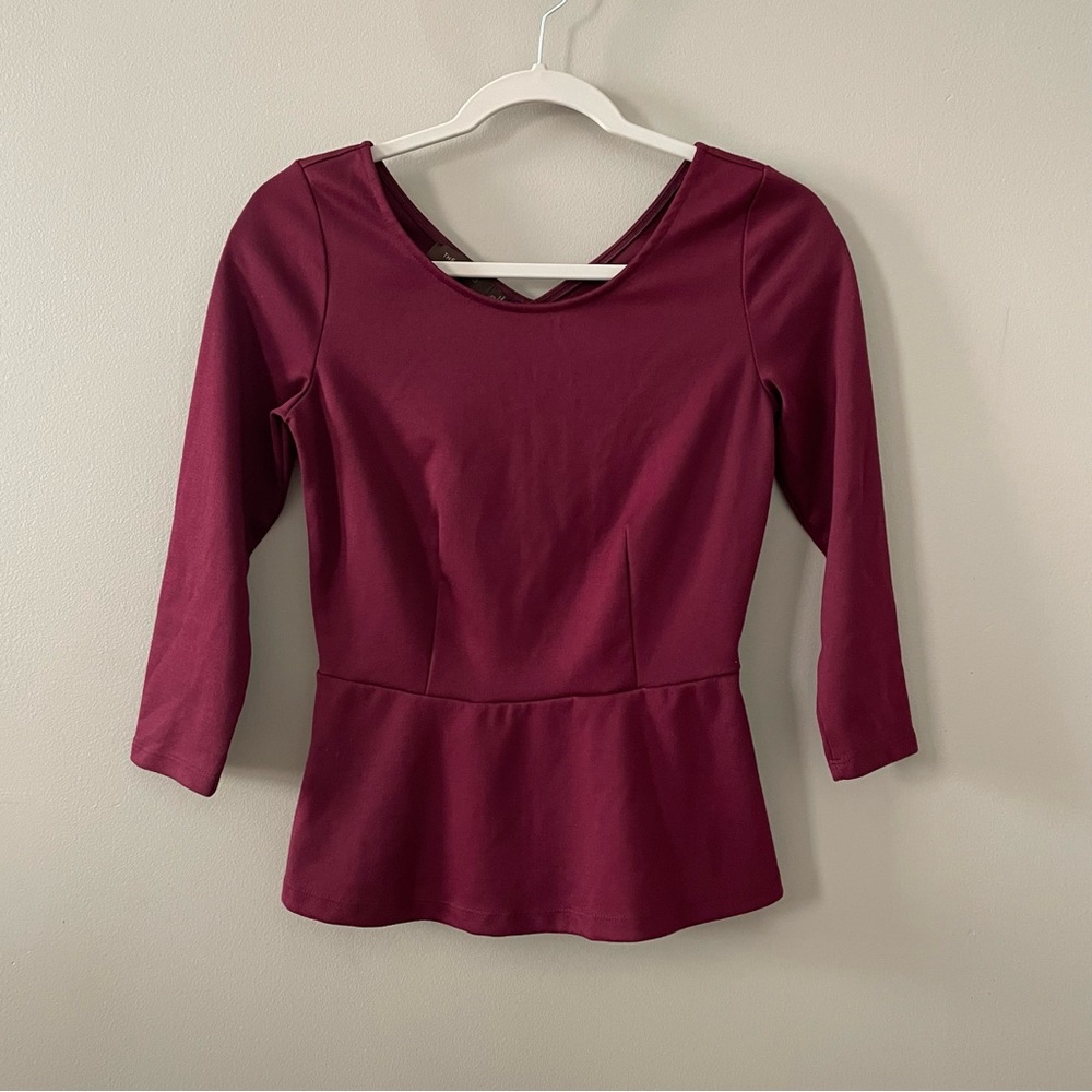 The Limited Burgundy Blouse XS